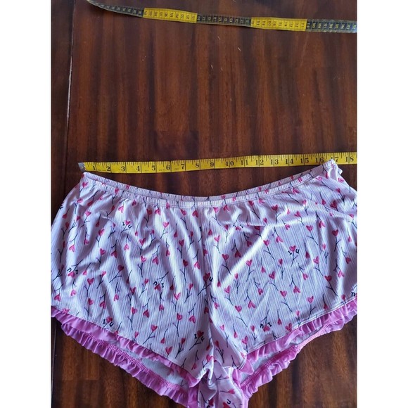 4/15 Womens pink Purple Red Heart pajama shorts Secret Treasures plus size 2X - Picture 3 of 6